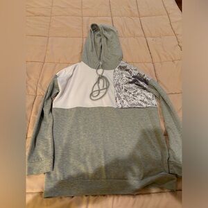 First Love grey hoodie